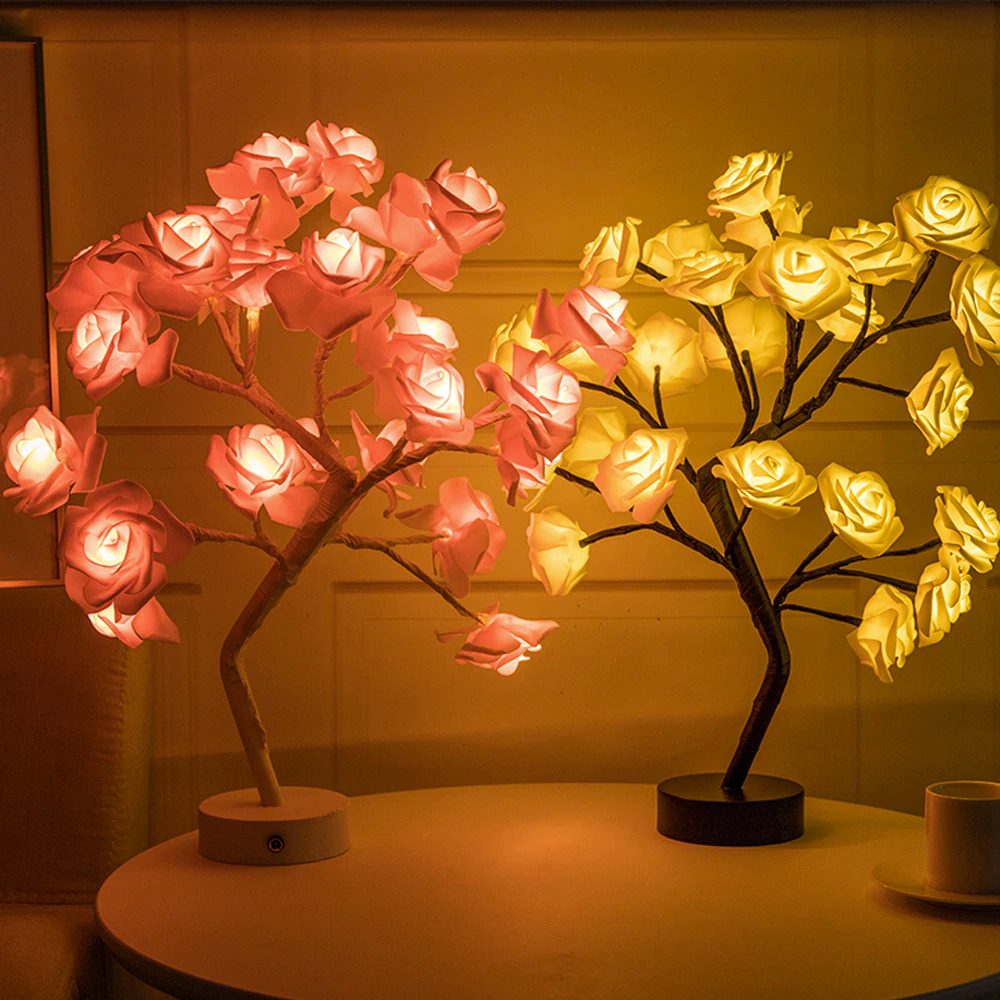 LED Rose Tree Table Lamp