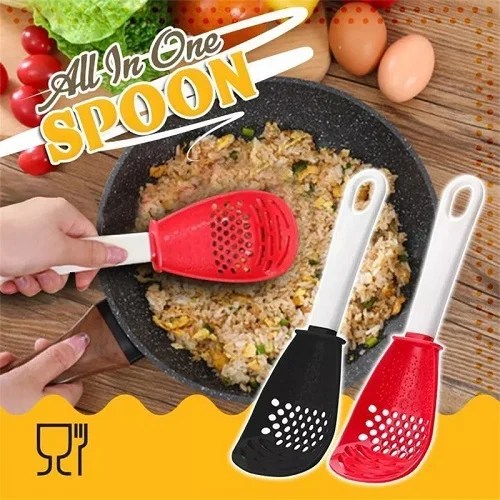 Multifunctional kitchen cooking spoon