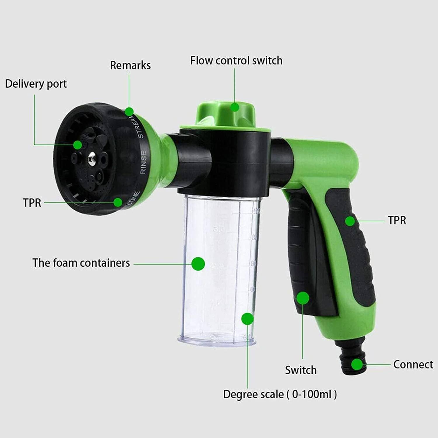 Pressure Hose Nozzle Foam Gun