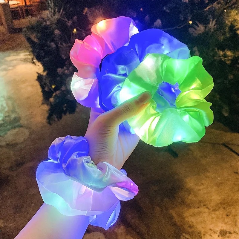 LED Glow Hair Scrunchie