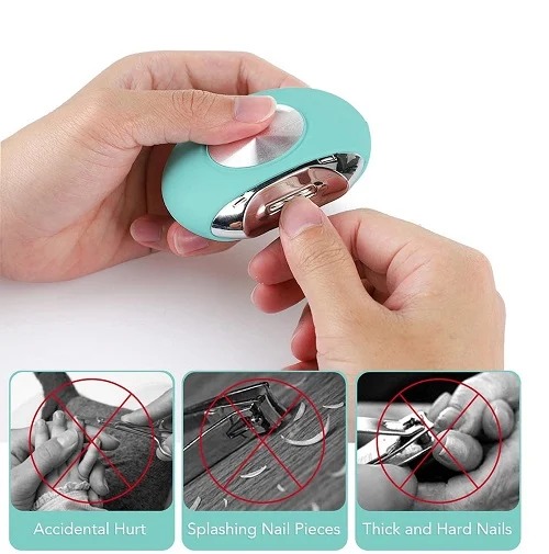 Trim electric nail clippers