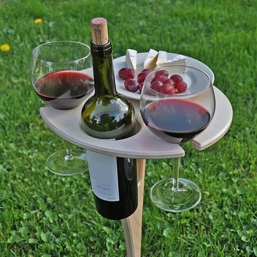 Outdoor Folding Wine Table