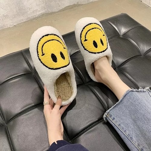 smiley slippers