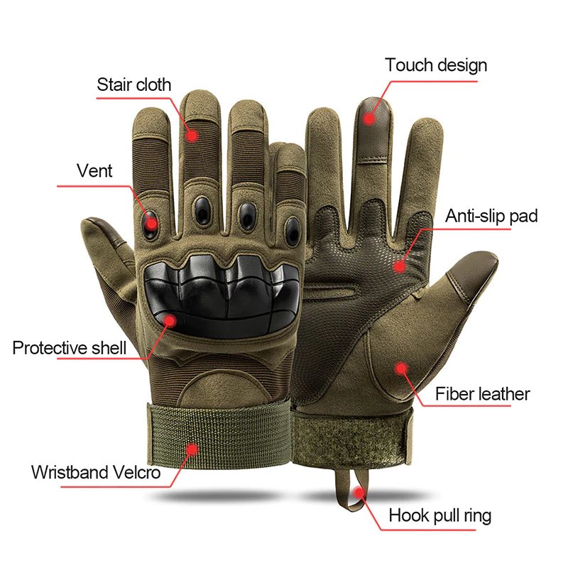 Full Finger Tactical Army Gloves