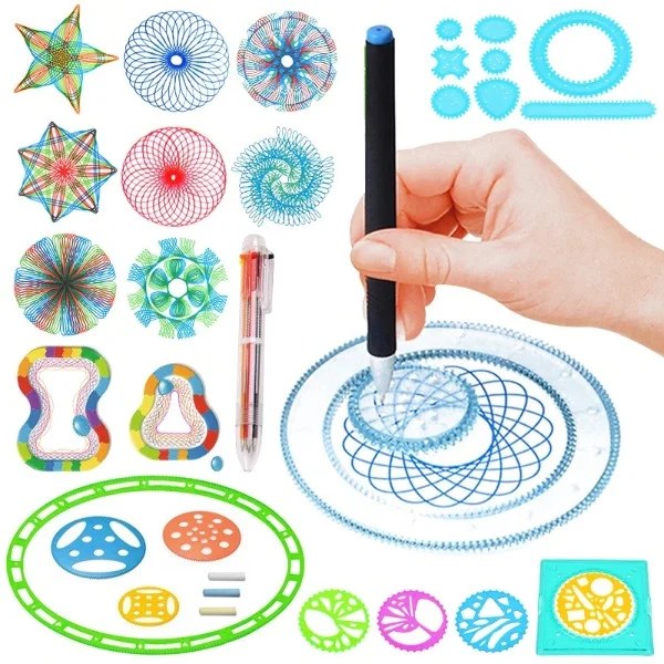 Spirograph Geometric Ruler Set - 22PCS