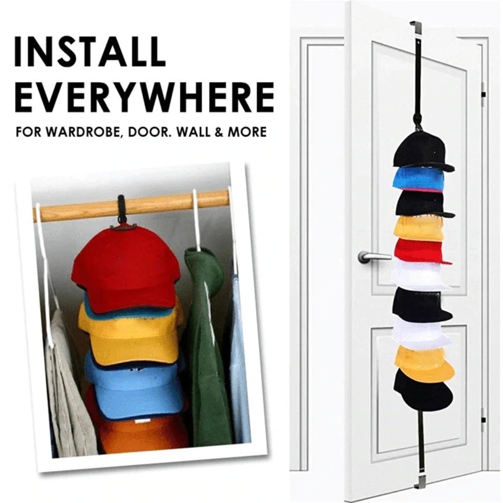 Adjustable Cap & Bag Door Rack