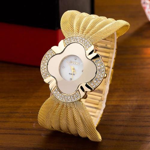 Elegant Butterfly Gold Watch