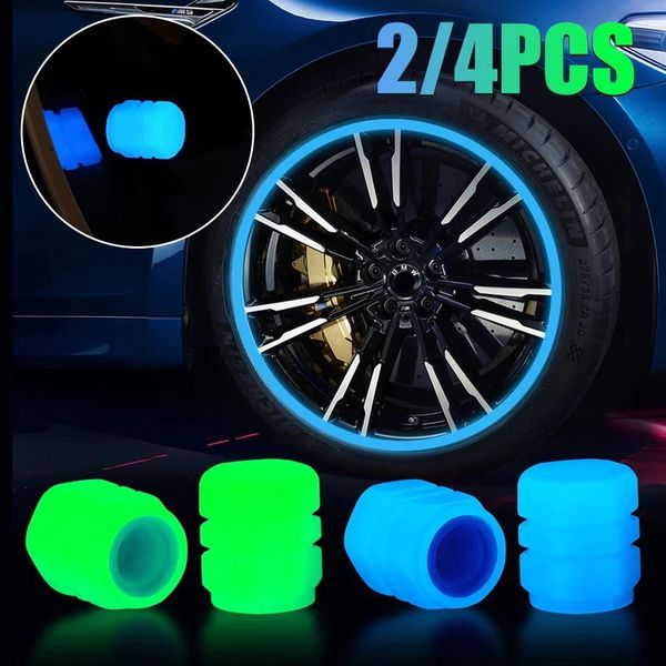 FLUORESCENT TIRE VALVE CAPS