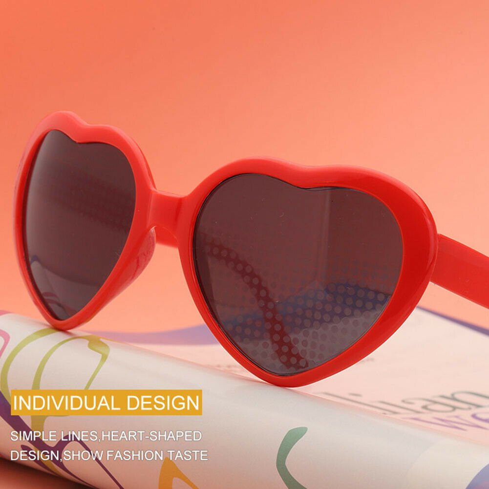 VINTAGE HEART LENSES REFRACTION GLASSES