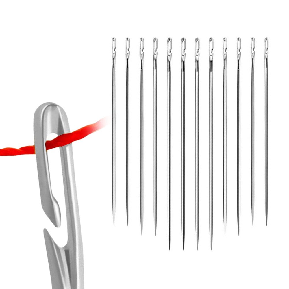 12 self-threading needles