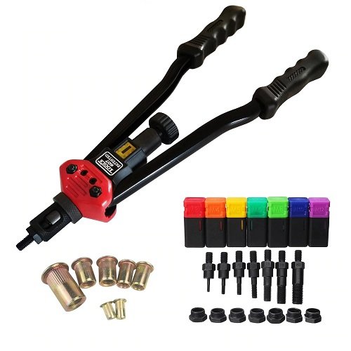 Premium Automatic Rivet Tool Set/Dual Shank Rivet Tool