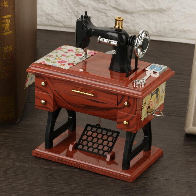 Mini Sewing Machine Music Box