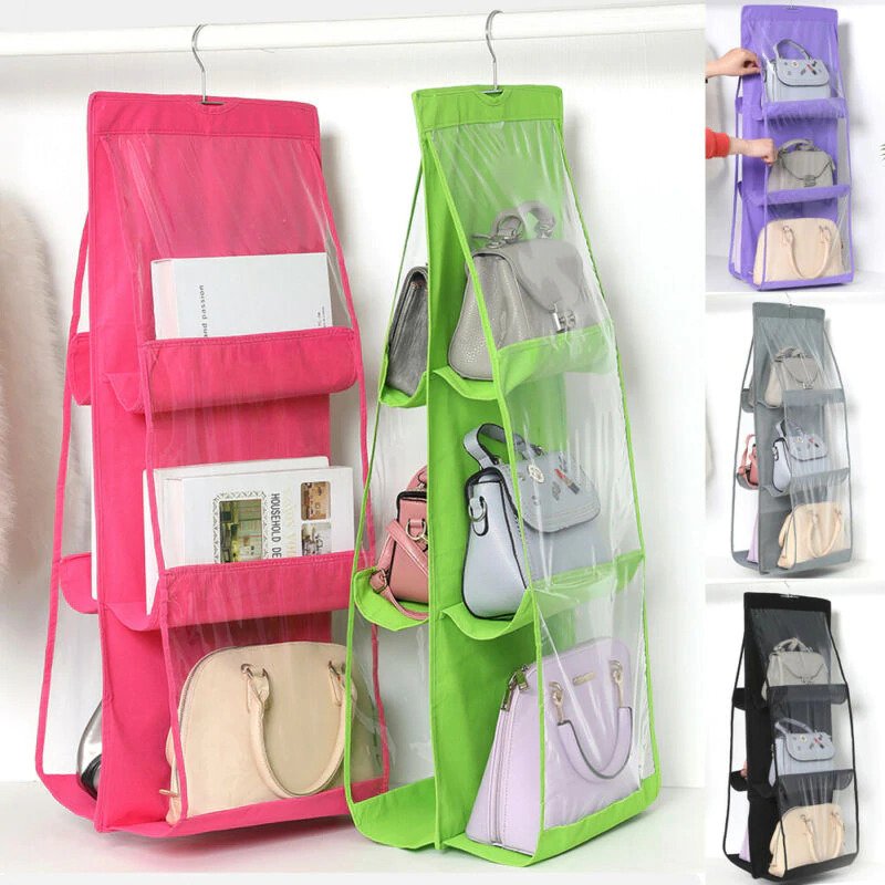 6 Pocket Foldable Hanging Bag