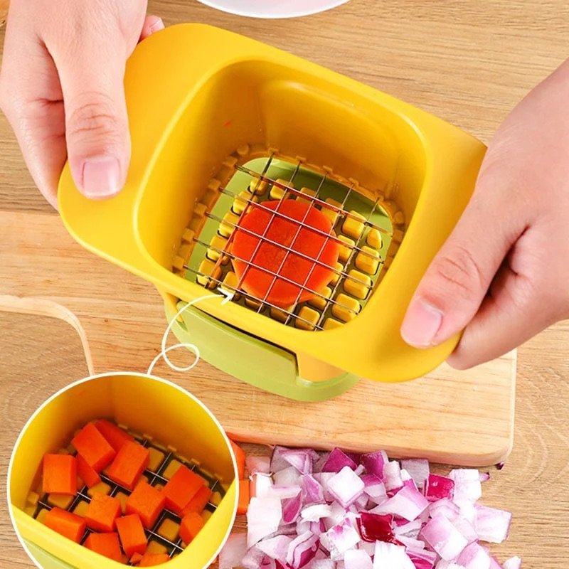 2-in-1 Vegetable Chopper Dicing & Slitting