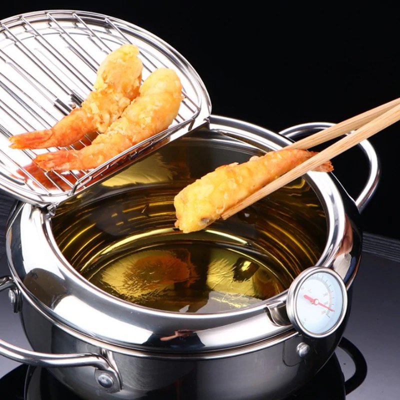 Japanese Style Deep Frying Pot Temperature Control