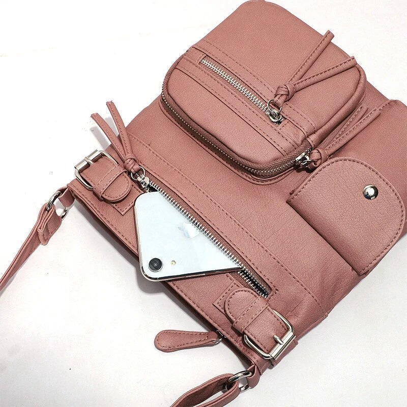 Multi-Pocket Crossbody Bag