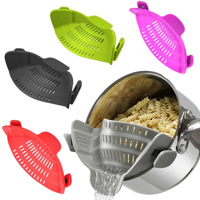 SILICONE CLIP ON POT STRAINER