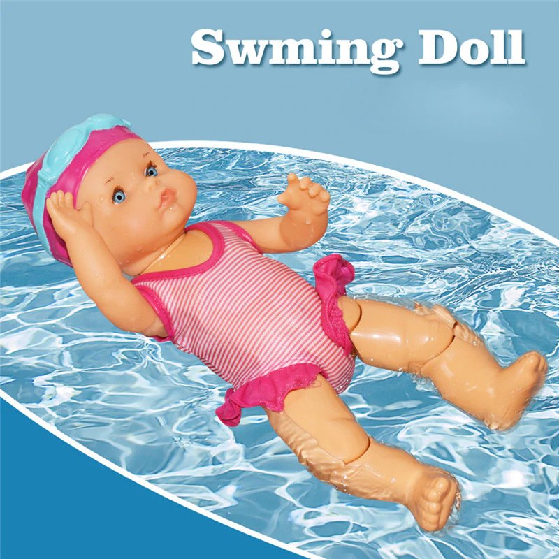 Electric waterproof swimming doll