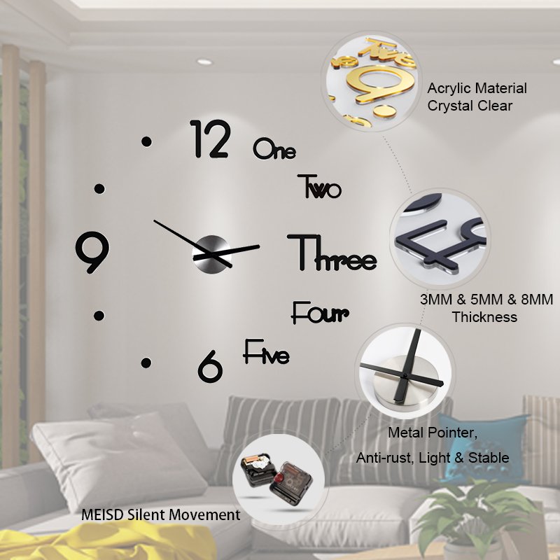 DIY 3d Wall Clock