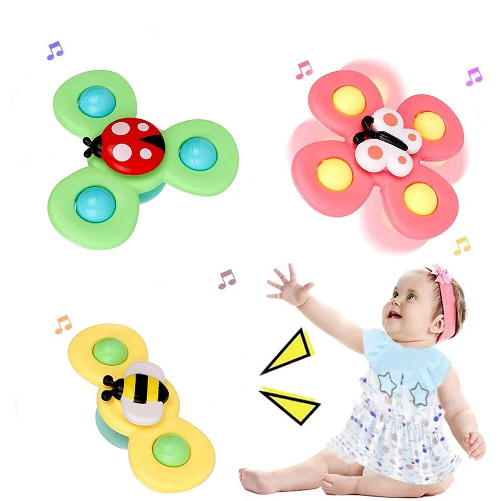 Suction Cup Spinner Toys- 3Pcs