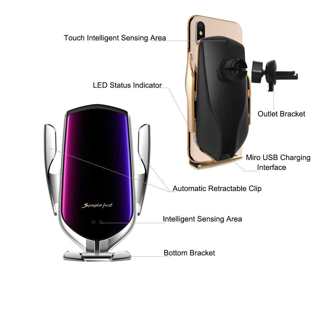 Infrared Automatic Induction Car Charging Holder