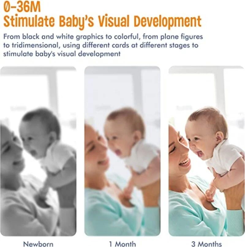 Flashcards for Baby Visual Sensory Development