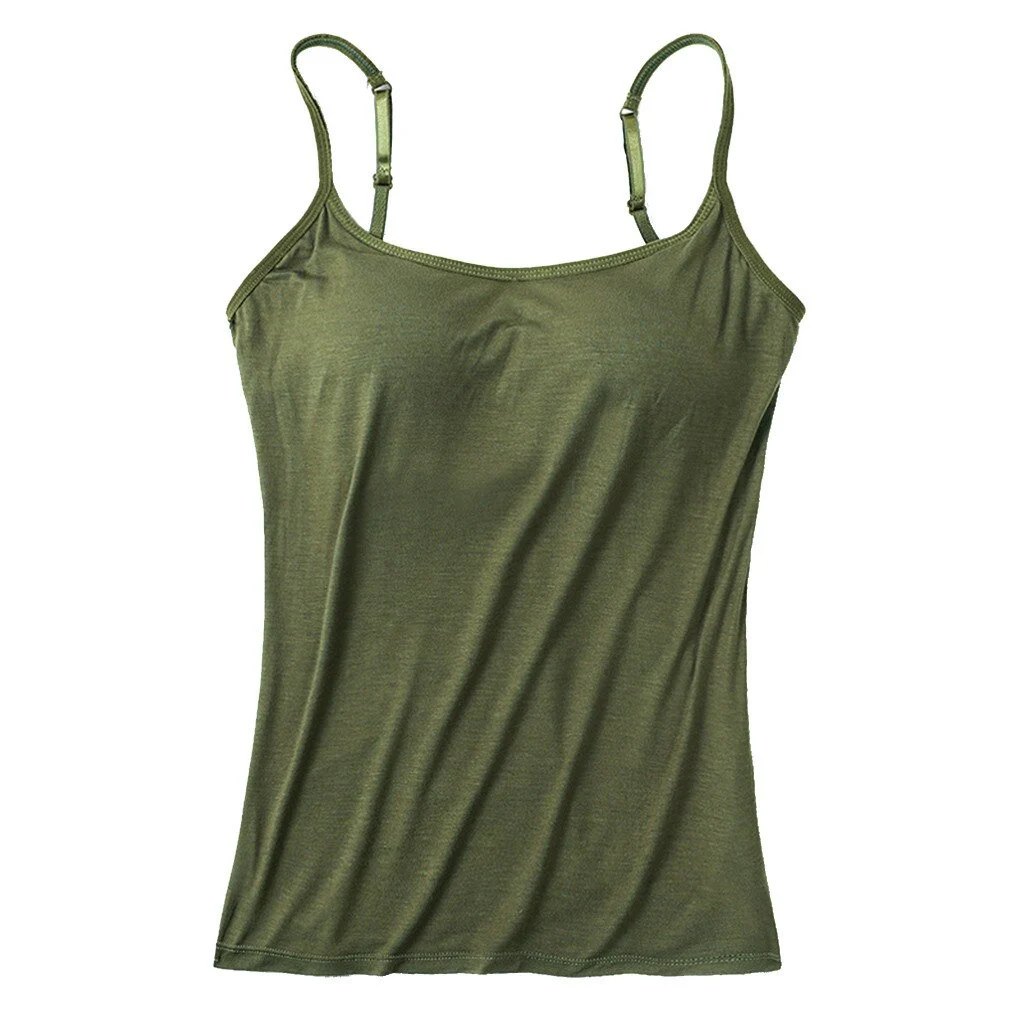 Women Camisole With Built-in Bra