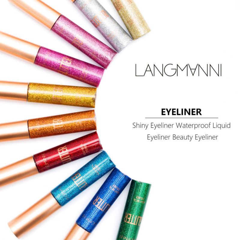 10 Color Glitter Liquid Eyeliner