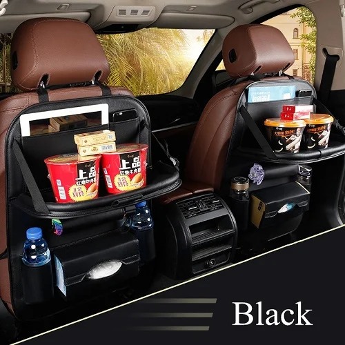 High Quality PU Leather Car Seat Back Organizer