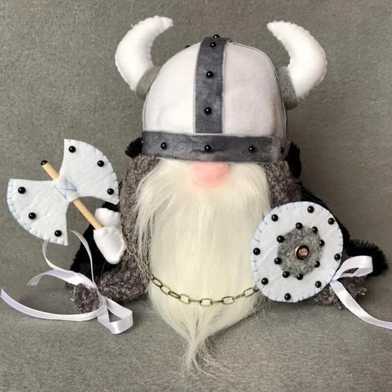 Viking Warrior Gnome Doll