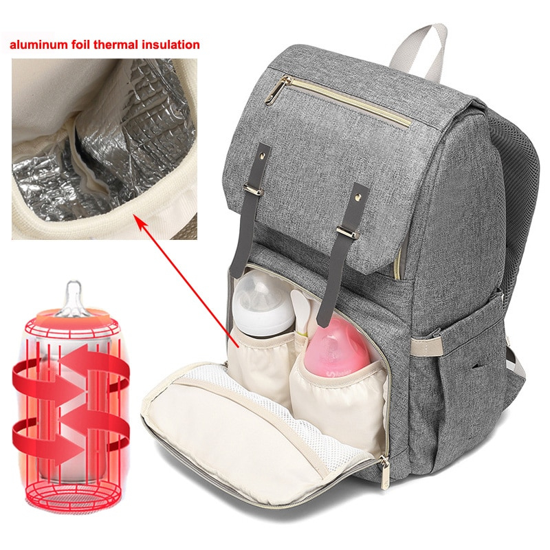 USB Charger Laptop Diaper Bag