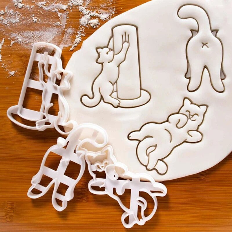 Cat Butt Cute Poses Cookie Cutters-3PCS