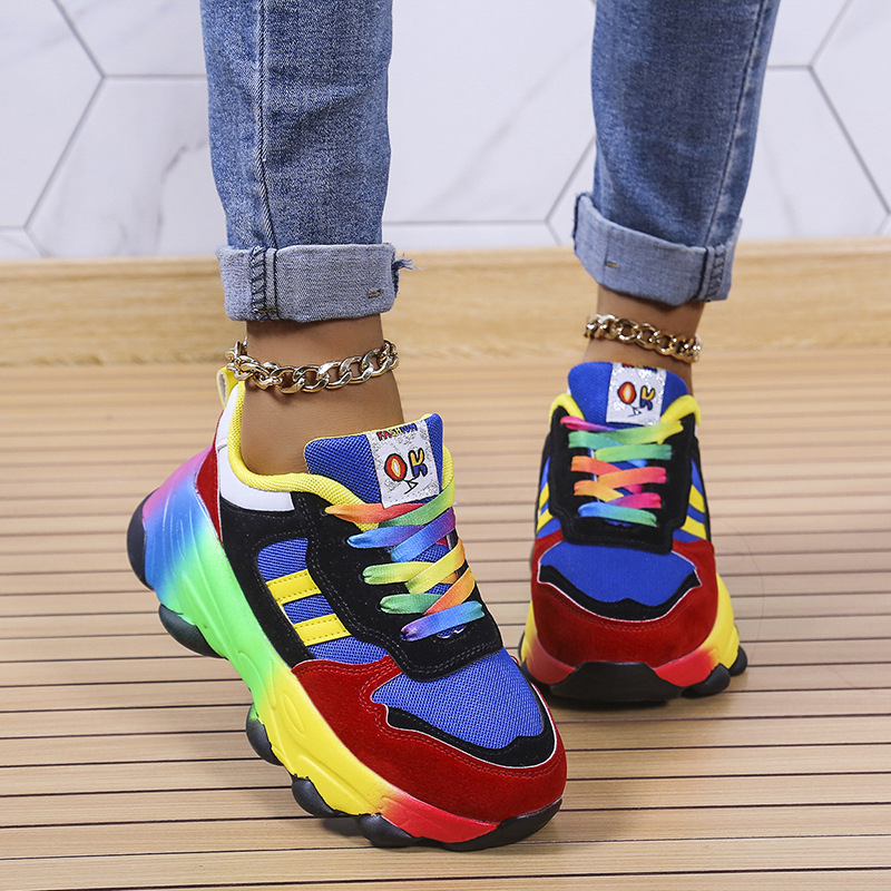 Colored sneakers