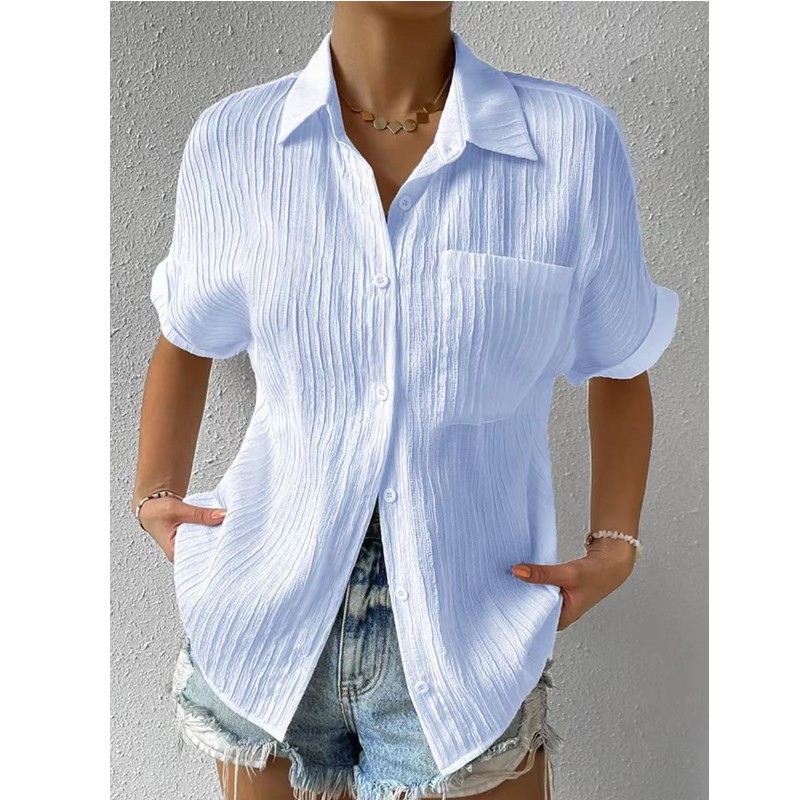 Ladies' short-sleeved shirt