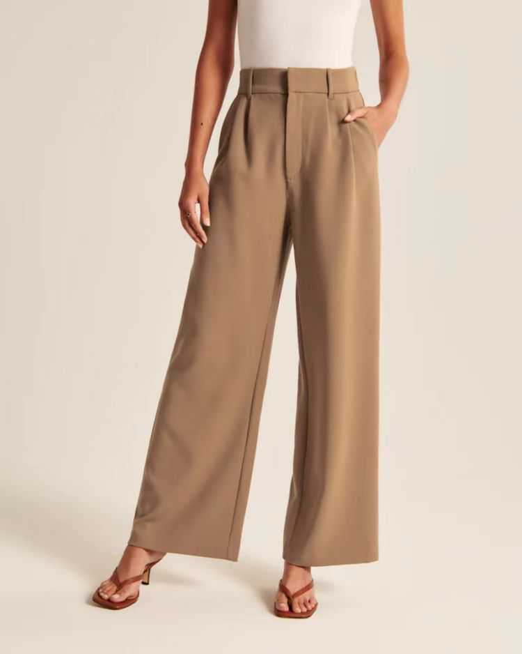 Suit wide-leg pants