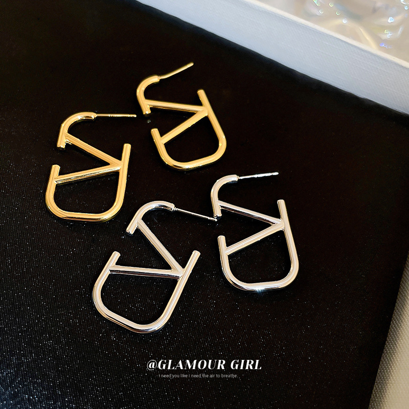 Letter earrings