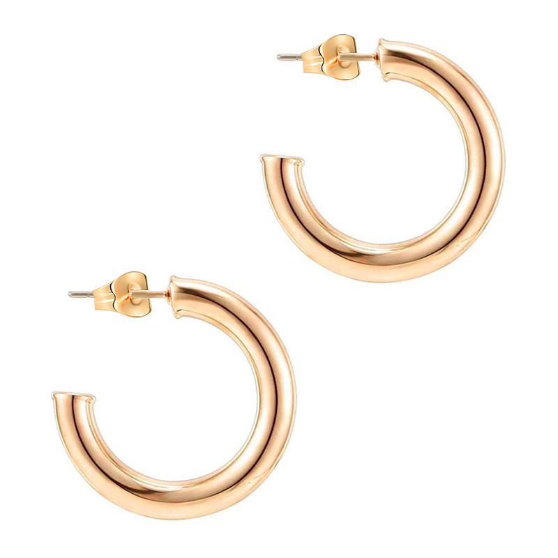 C-shaped earrings