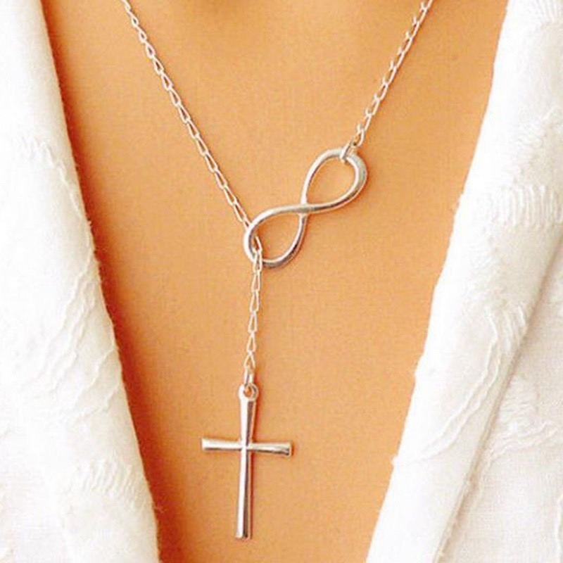 8-character cross necklace