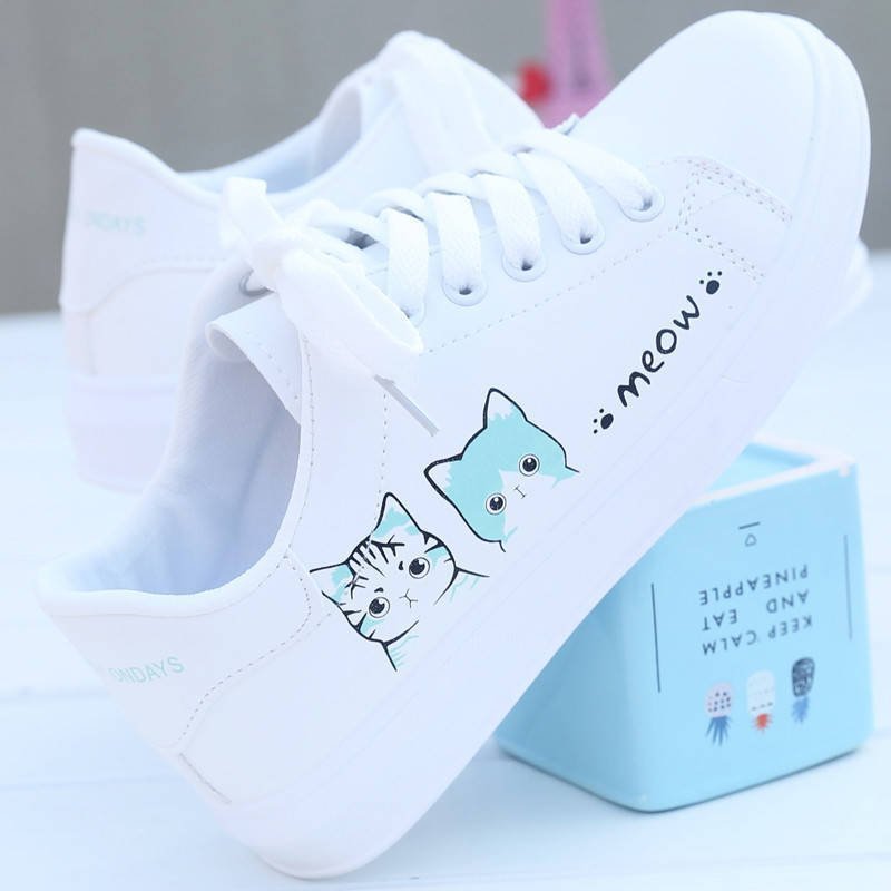 Cat canvas shoes