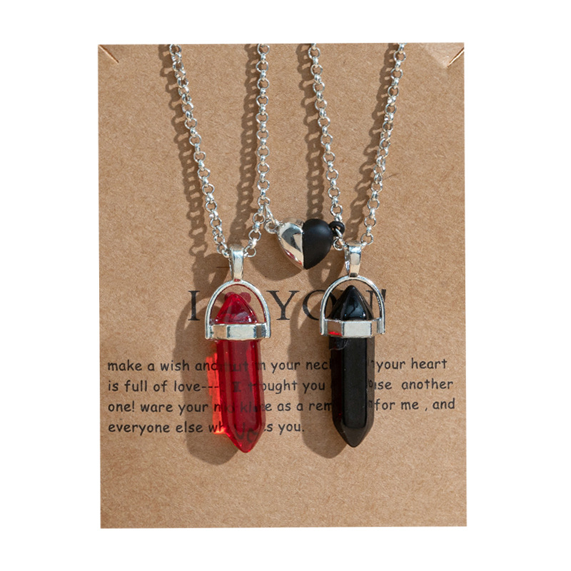 Couple quartz necklace