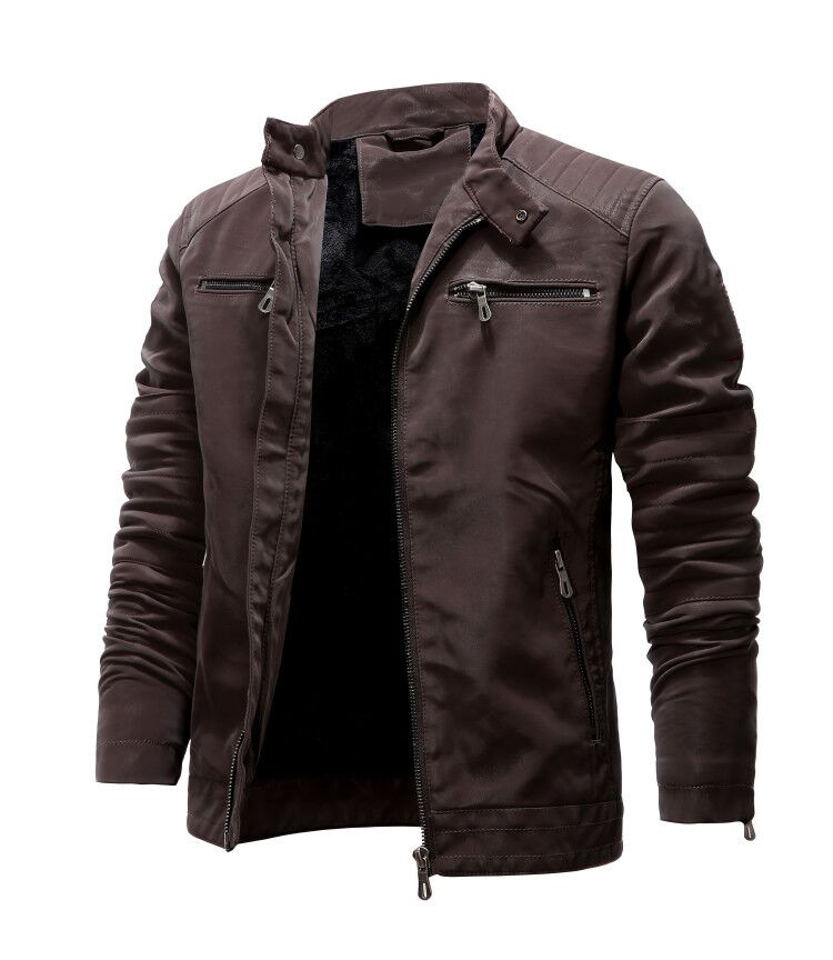 Velvet leather clothing