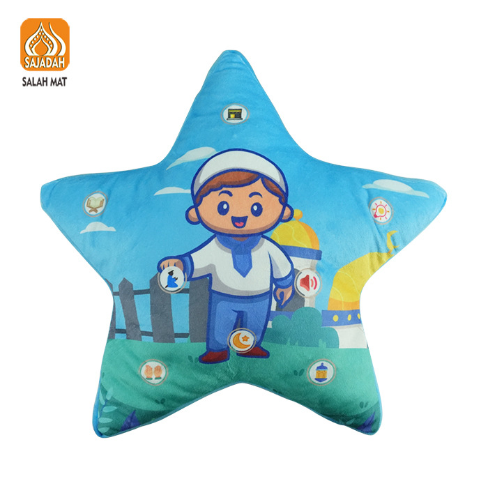 Glowing star pillow