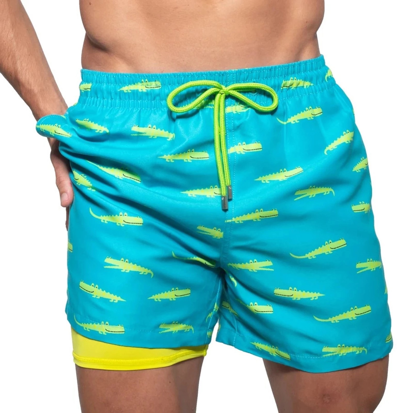 Men's double beach pants