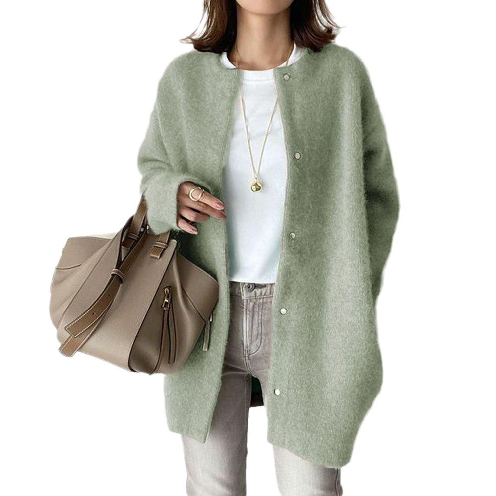 2024 autumn new super soft knitted jacket slim design niche loose jacket for women