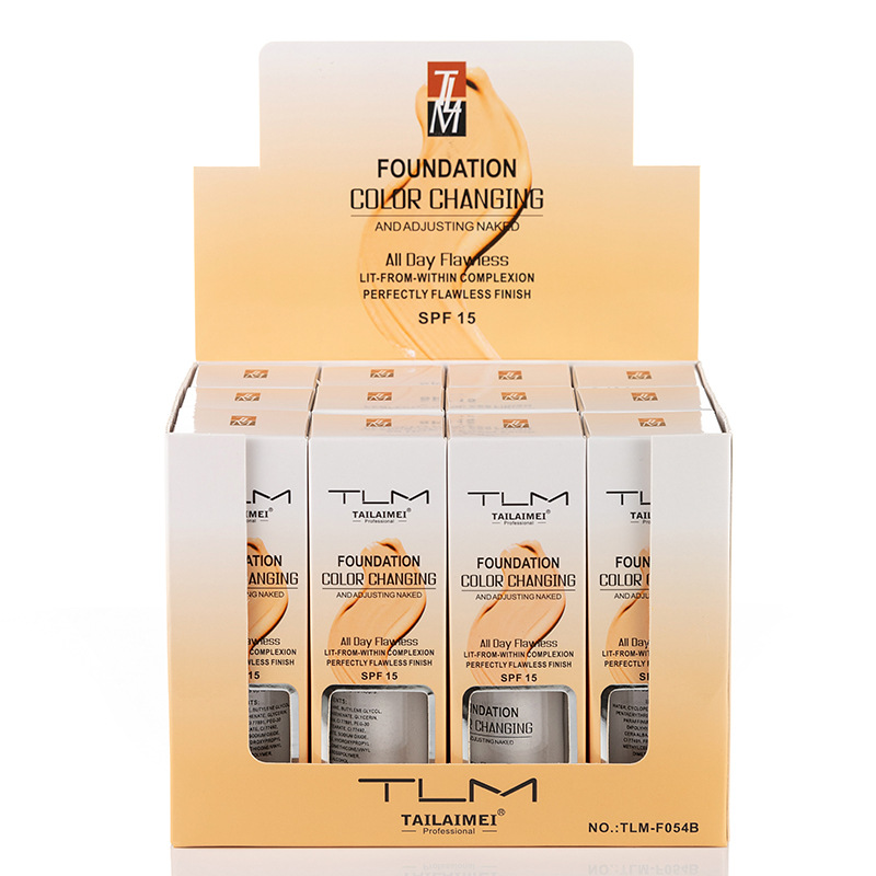 TLM temperature-changing skin-color foundation brightens and is portable, long-lasting and not easy to fade. Classic Chinese product