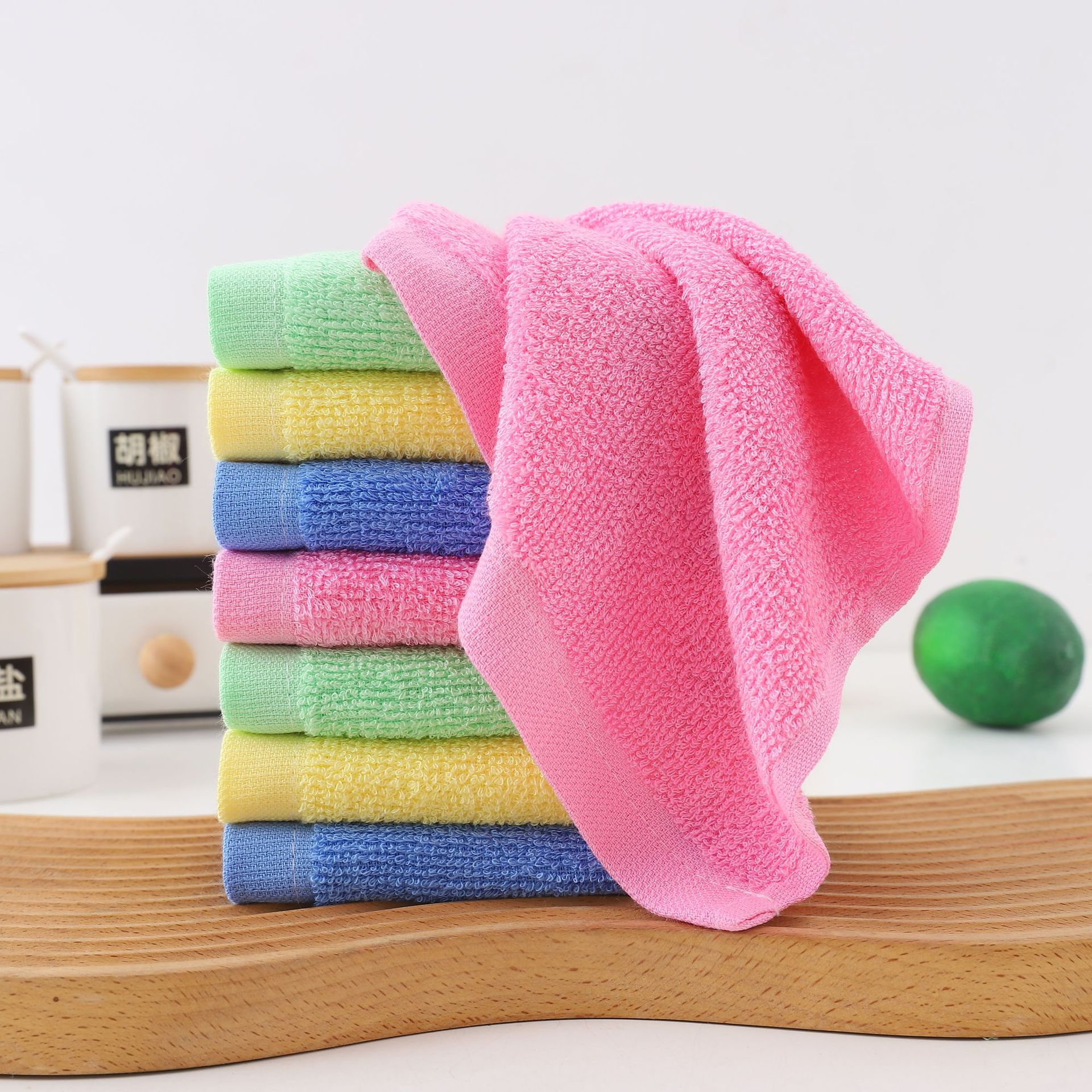 Oil removal dishwashing towel wood fiber dishwashing cloth non-stick oil rag kitchen multi-purpose cleaning wipe scouring pad