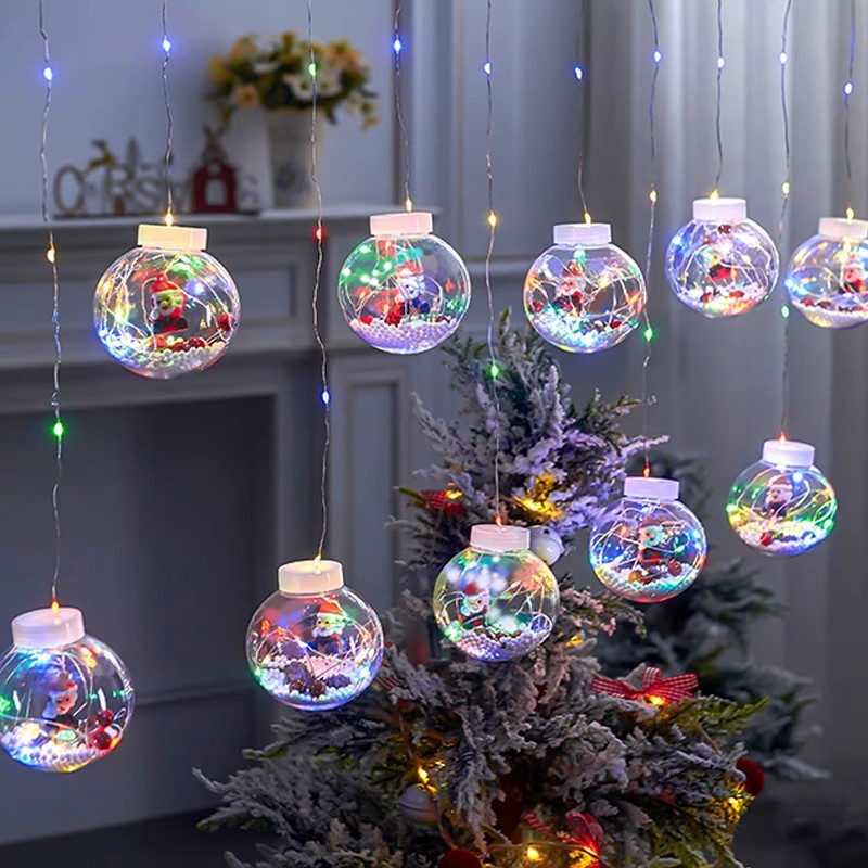 Wishing ball curtain lights romantic festival LED decorative lights shopping mall store window layout modeling lights