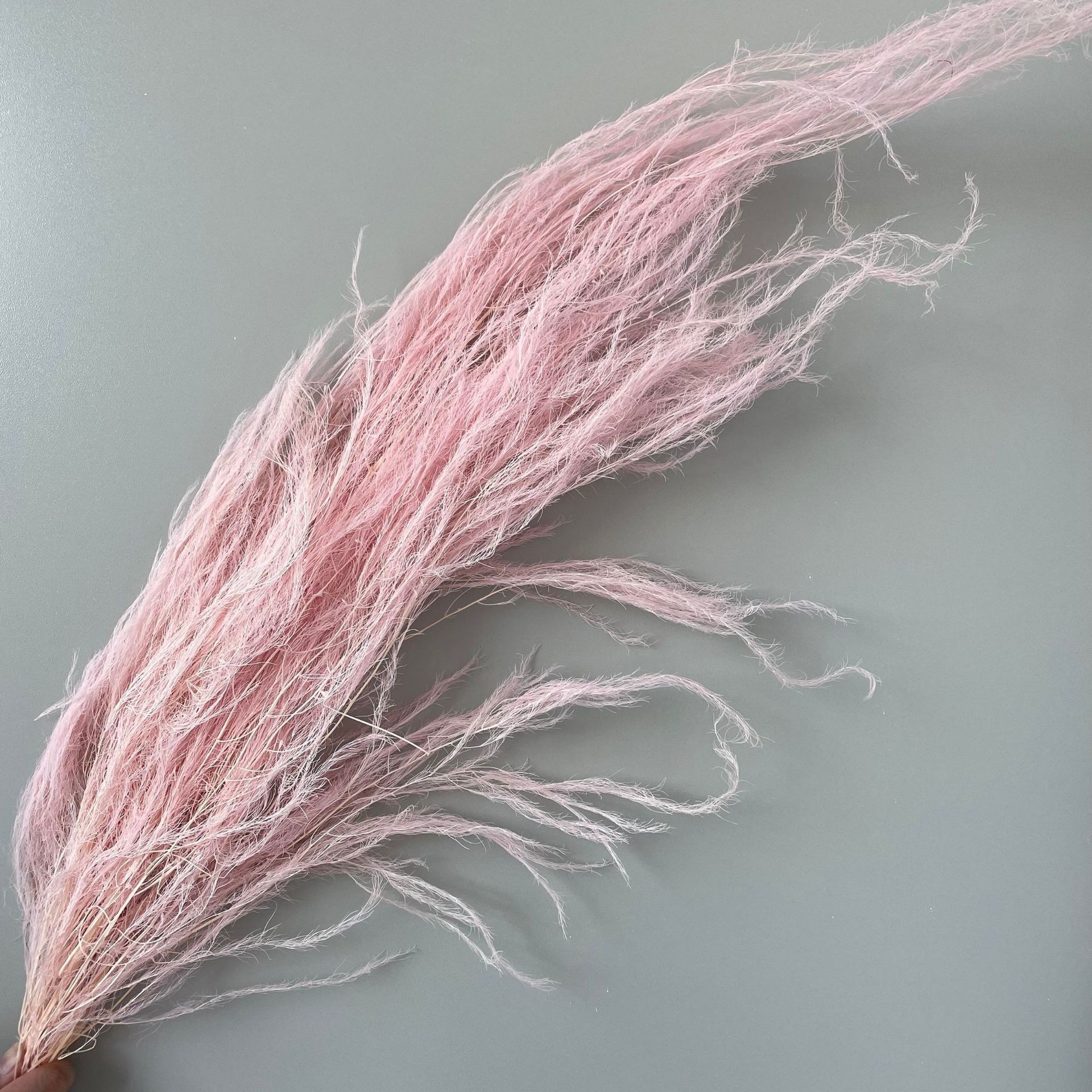 Dragon beard grass feather grass long hair grass stone grass wedding soft decoration flower art Qixi bouquet material immortal flower manufacturer wholesale