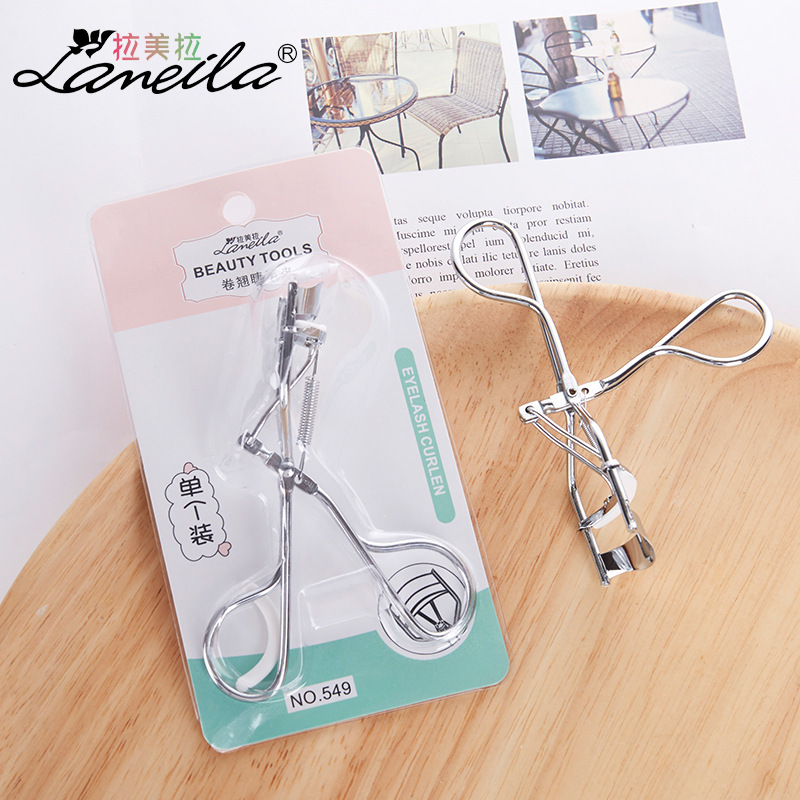 Lamela curling eyelash curler black silver stainless steel eyelash curler grafting false eyelashes tool