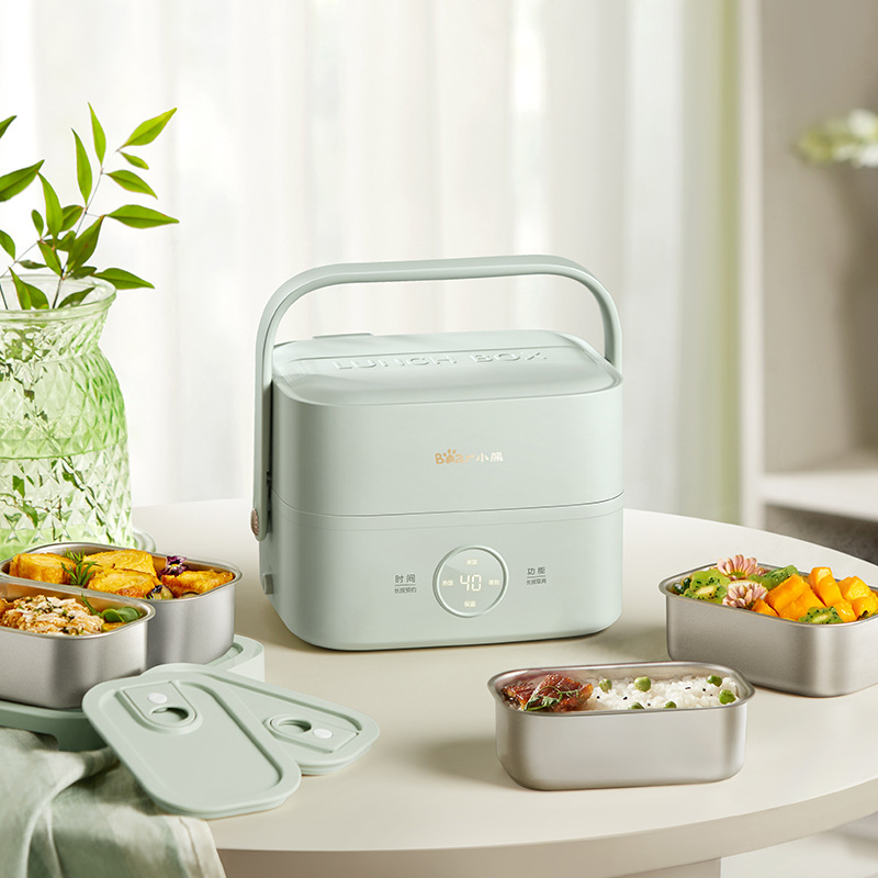 Electric lunch box can be plugged in for heating 304 stainless steel office workers bring their own lunch reservation